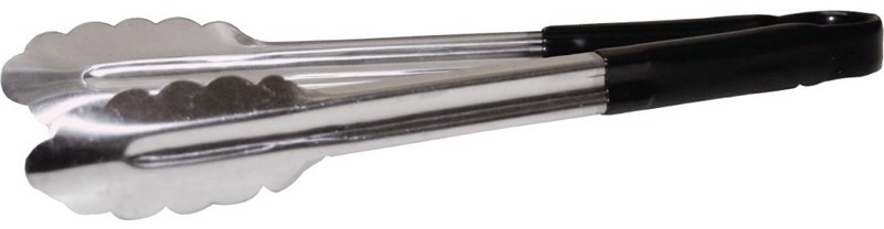  Vogue Colour Coded Black Serving Tongs 11" 
