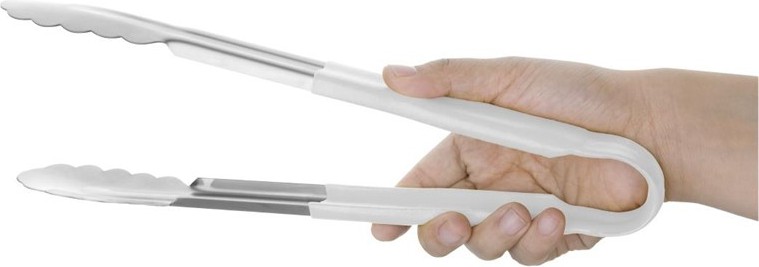  Hygiplas Colour Coded White Serving Tong 300mm 