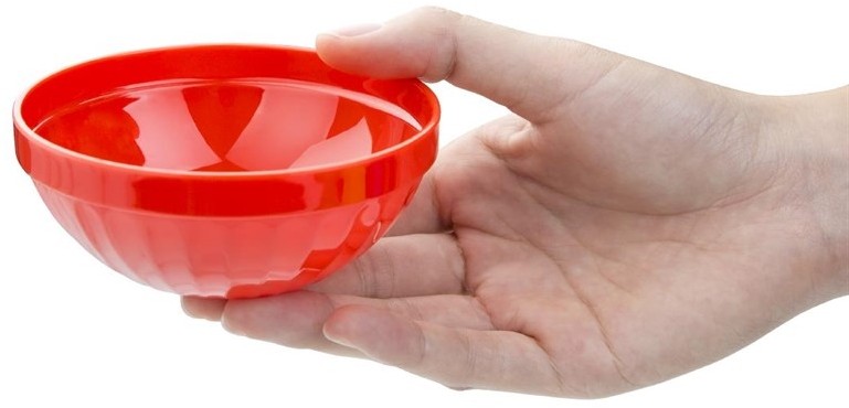  Kristallon Polycarbonate Bowls Red 102mm 
