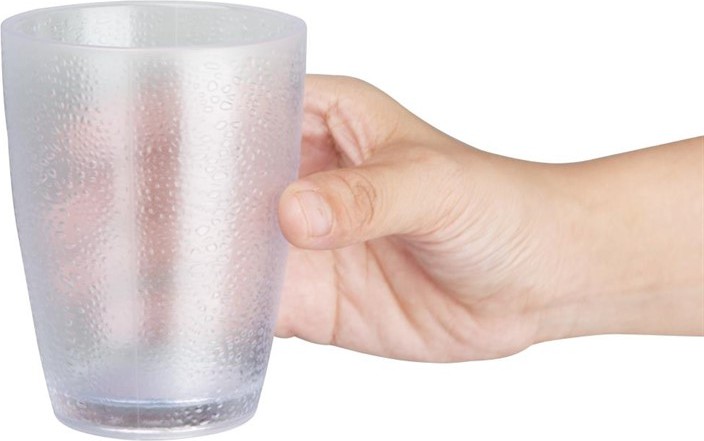  Olympia Kristallon Polycarbonate Tumbler Pebbled Clear 275ml (Pack of 6) 