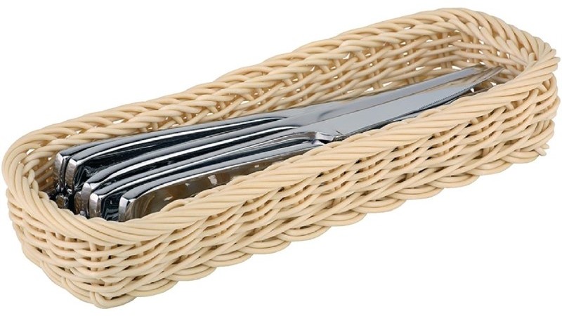  Gastronoble Polypropylene Rectangular Rattan Basket 