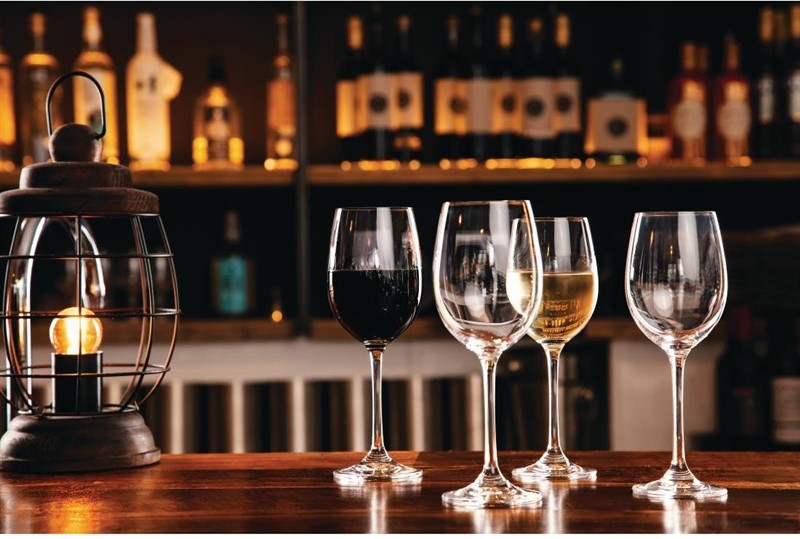  Olympia Modale Crystal Wine Glasses 320ml (Pack of 6) 