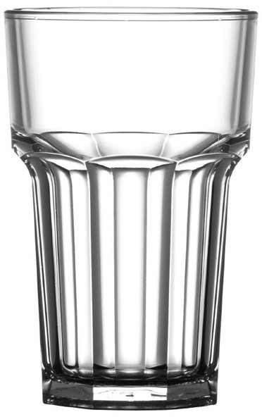  BBP Polycarbonate Nucleated American Hi Ball Glasses Half Pint CE Marked 