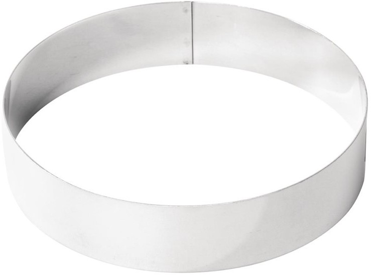  De Buyer Stainless Steel Mousse Ring 200 x 45mm 