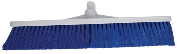  SYR Hygiene Broom Head Soft Bristle Blue 