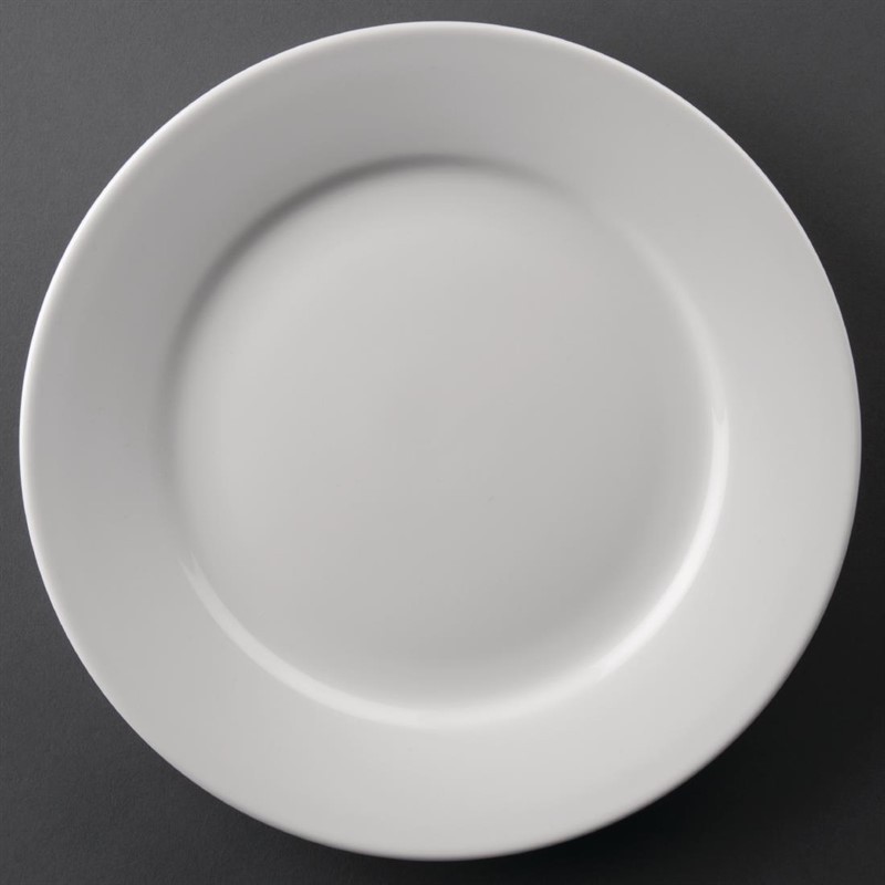  Athena Hotelware Wide Rimmed Plates 228mm (Pack of 12) 