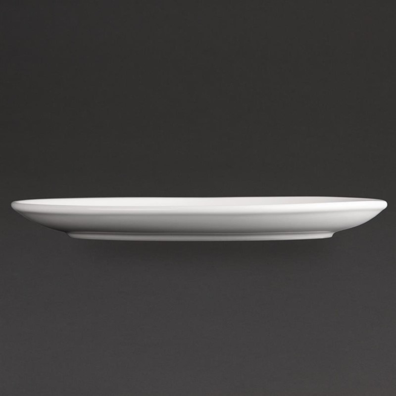  Athena Hotelware Oval Coupe Plates 254 x 197 mm (Pack of 12) 