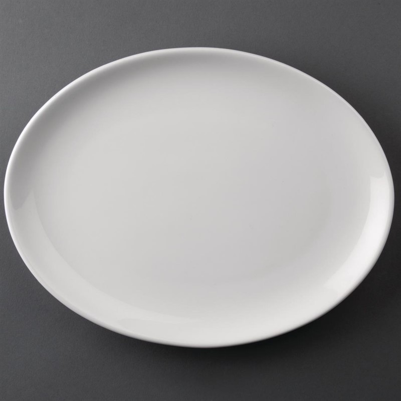  Athena Hotelware Oval Coupe Plates 254 x 197 mm (Pack of 12) 