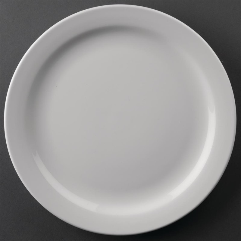  Athena Hotelware Narrow Rimmed Plates 226mm (Pack of 12) 