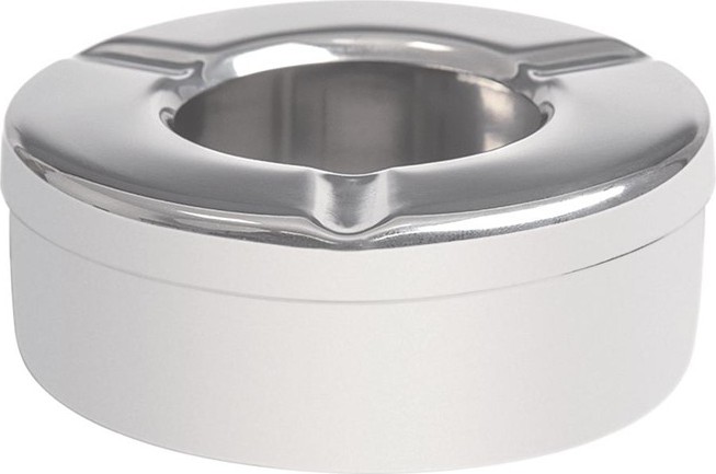  Olympia Stainless Steel Windproof Ashtray 90mm (Pack of 6) 