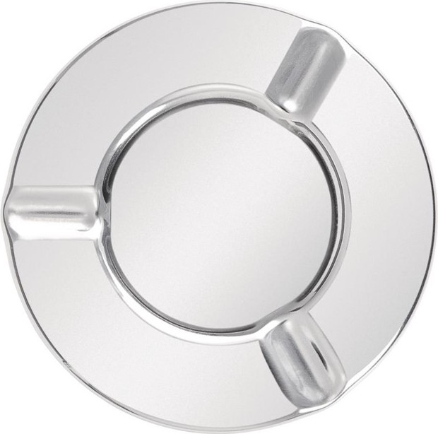  Olympia Stainless Steel Windproof Ashtray 90mm (Pack of 6) 