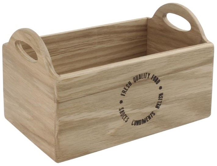  Olympia Oak Printed Table Caddy 230mm 