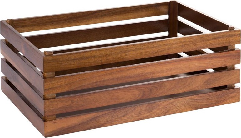  APS Superbox Natural Acacia Wooden Crate 555 x 350mm 