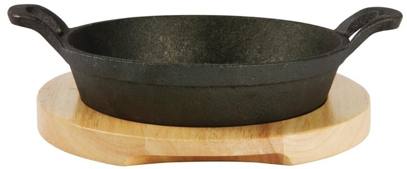  Olympia Round Cast Iron Eared Dish 