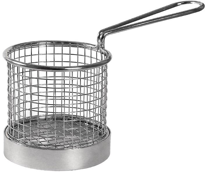  Olympia Chip Basket round with Handle 95mm 