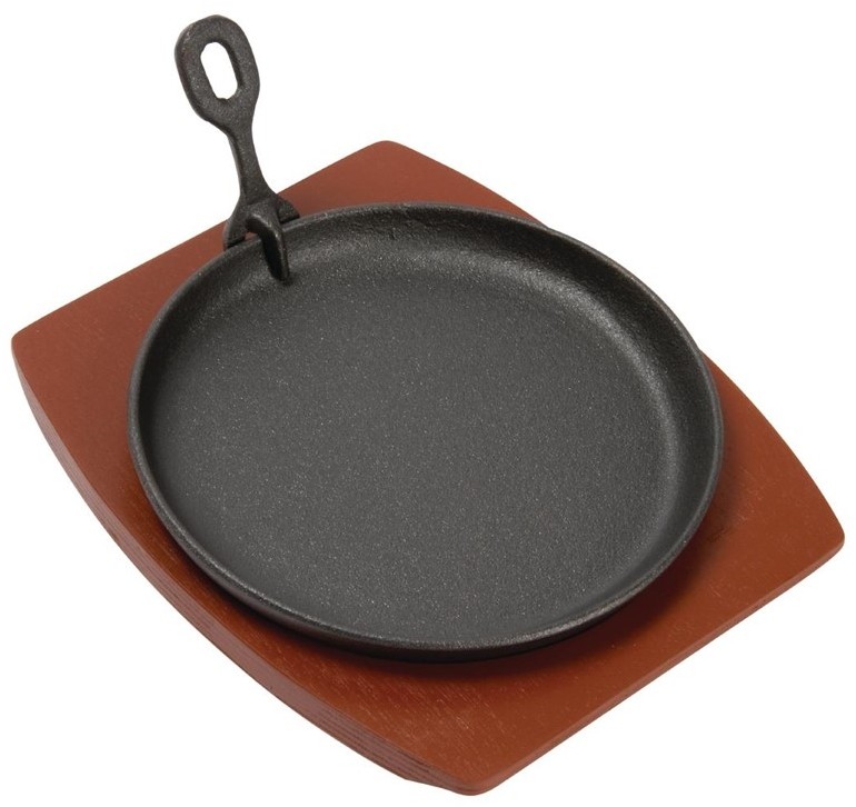  Olympia Round Cast Iron Sizzle Platter 
