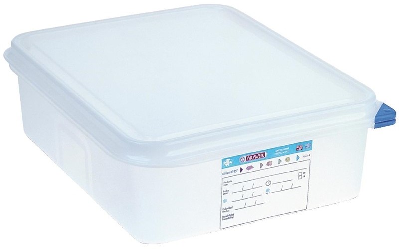  Araven Polypropylene 1/2 Gastronorm Food Container 6.5Ltr (Pack of 4) 