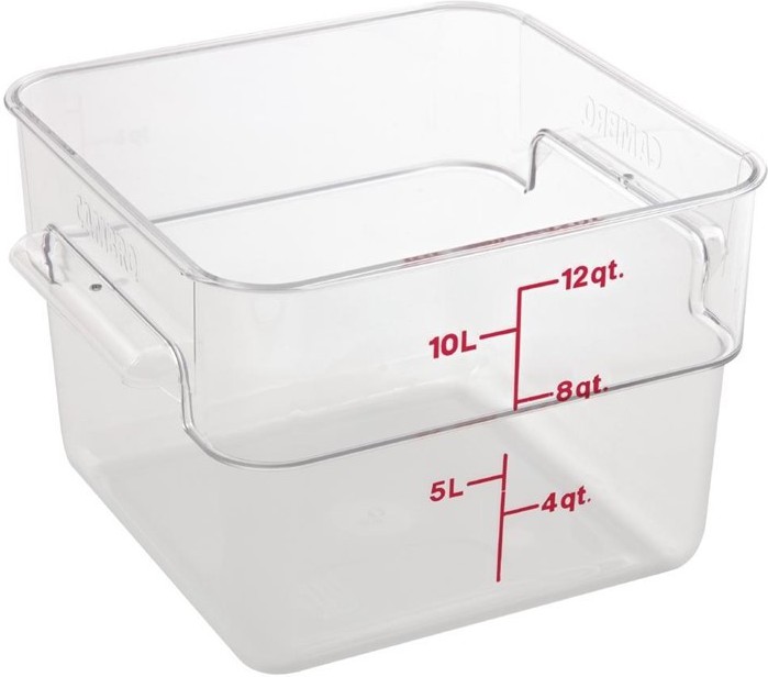  Cambro Square Polycarbonate Food Storage Container 11.4 Ltr 