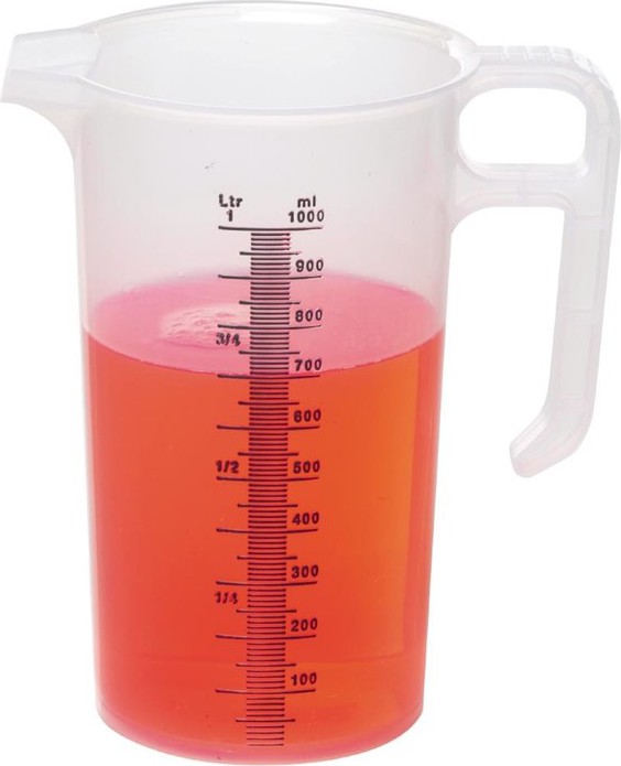  Gastronoble Pro-Measures Polypropylene Measuring Jug 1Ltr 