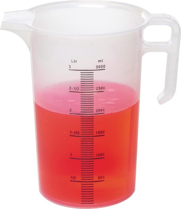  Gastronoble Pro-Measures Polypropylene Measuring Jug 3Ltr 