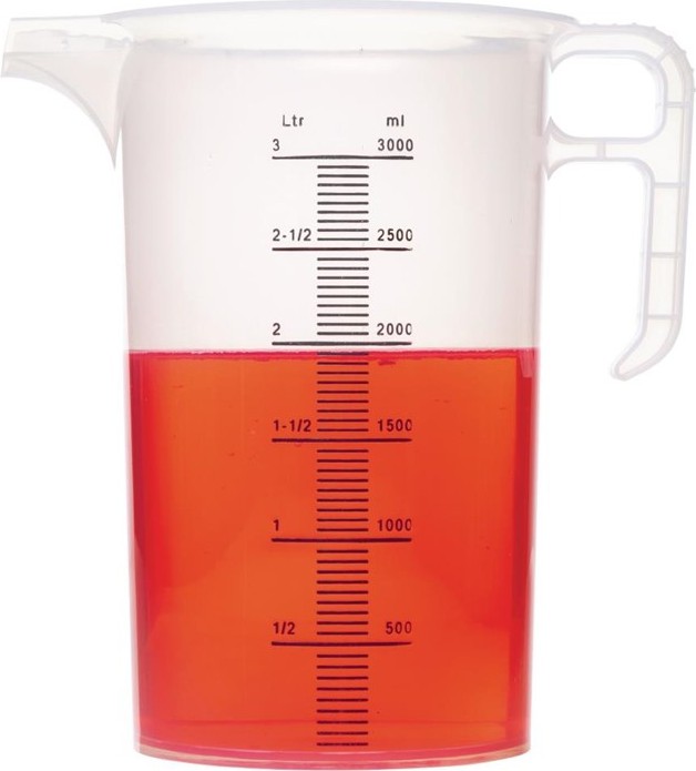  Gastronoble Pro-Measures Polypropylene Measuring Jug 3Ltr 