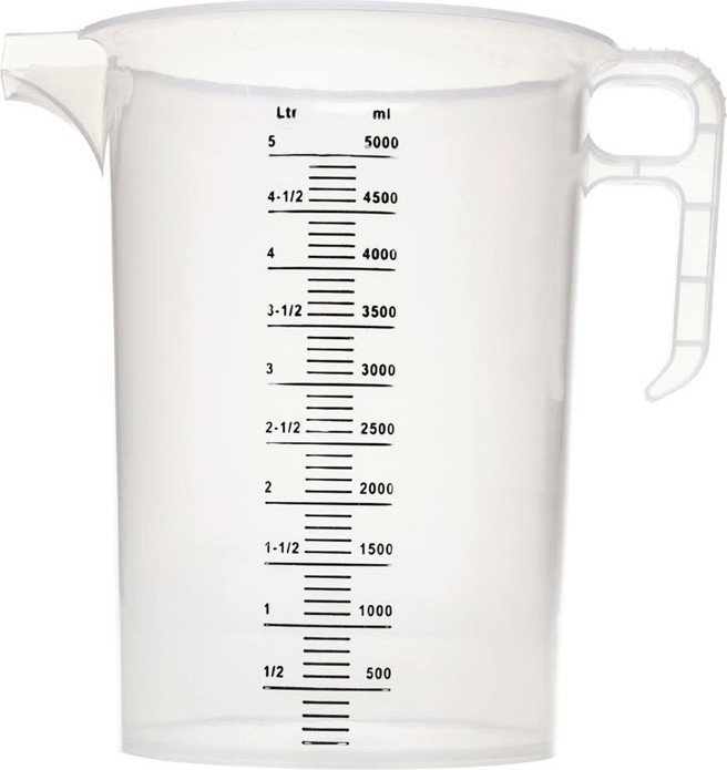  Gastronoble Pro-Measures Polypropylene Measuring Jug 5Ltr 
