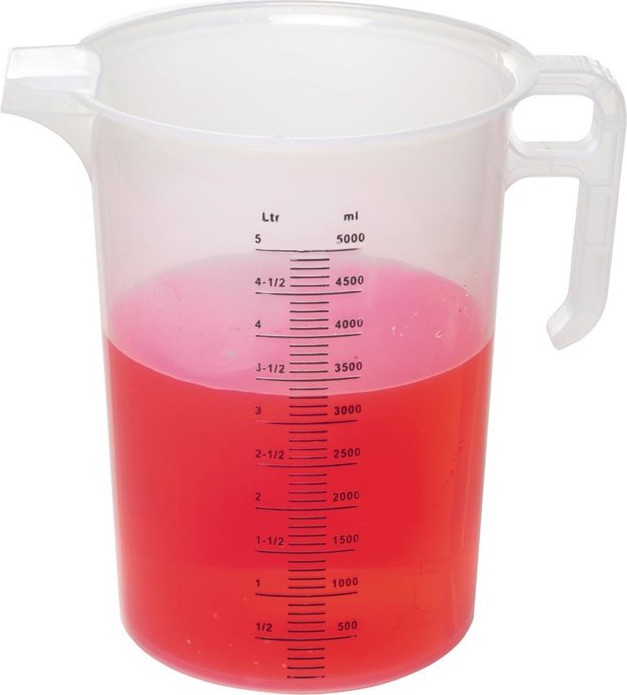  Gastronoble Pro-Measures Polypropylene Measuring Jug 5Ltr 