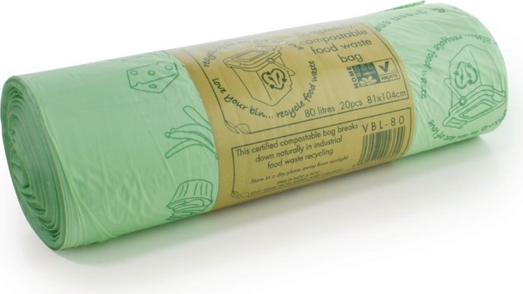  Vegware Biobag Compostable Bin Liners 80Ltr (Pack of 240) 