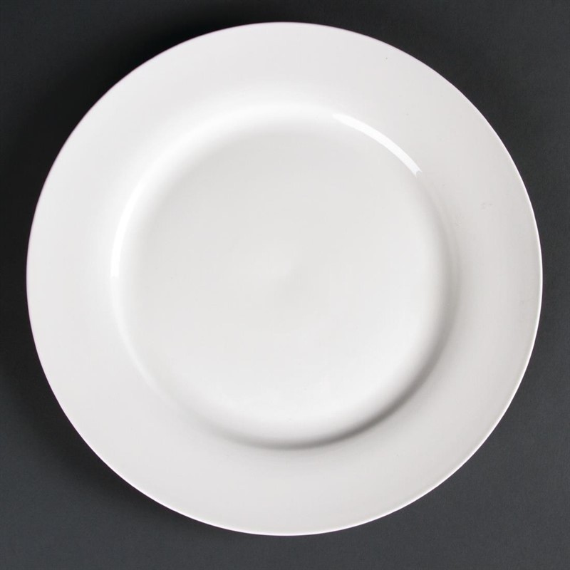  Lumina Wide Rim Round Plates 270mm (Pack of 4) 