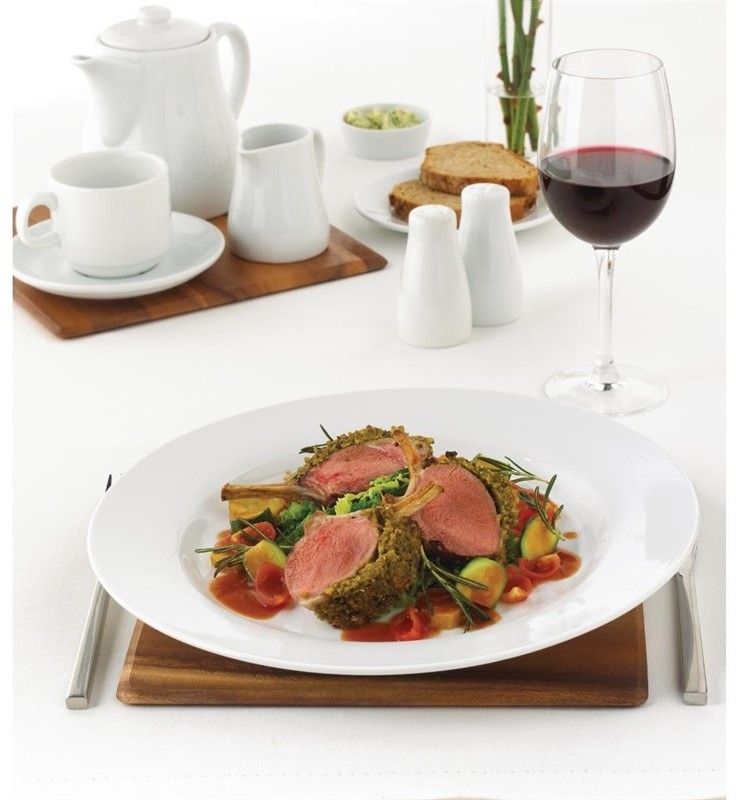  Lumina Fine China Round Saucers 143mm (Pack of 6) 