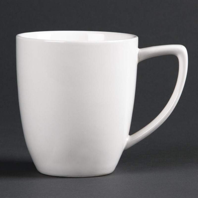  Lumina Fine China Latte Mugs 350ml 12oz (Pack of 6) 