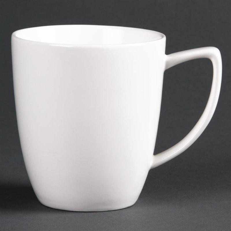  Lumina Fine China Latte Mugs 284ml 10oz (Pack of 6) 