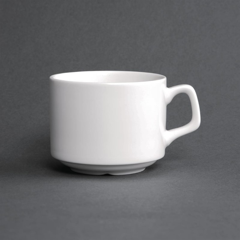  Lumina Fine China Stacking Cup 200ml (Pack of 6) 