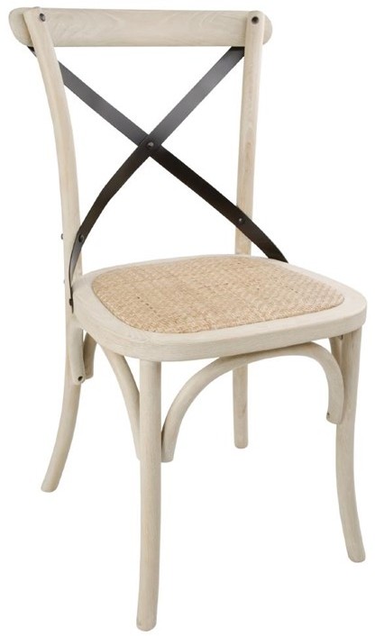  Bolero Bentwood Chairs with Metal Cross Backrest (Pack of 2) 