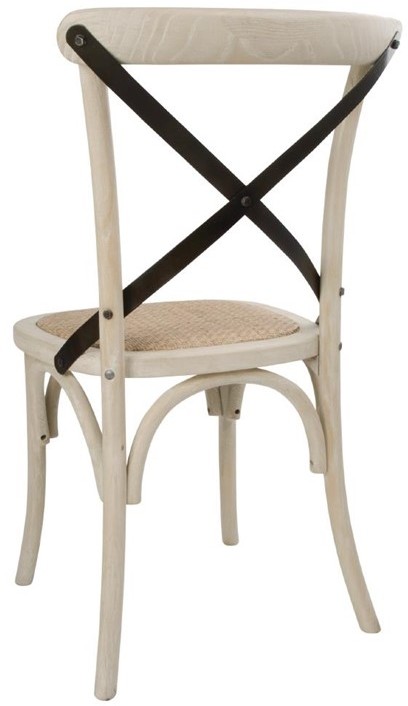  Bolero Bentwood Chairs with Metal Cross Backrest (Pack of 2) 
