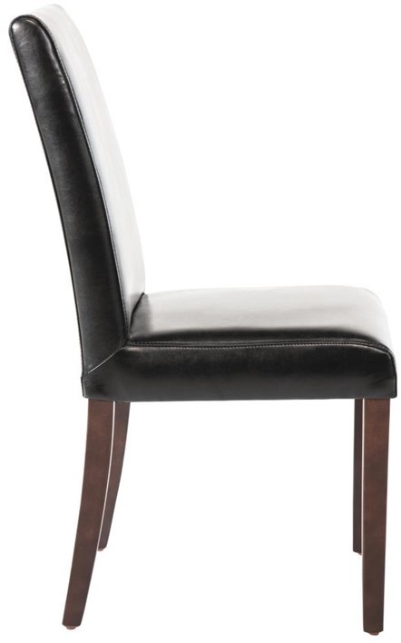  Bolero GF954 - Faux Leather Dining Chair Black (Box 2) 