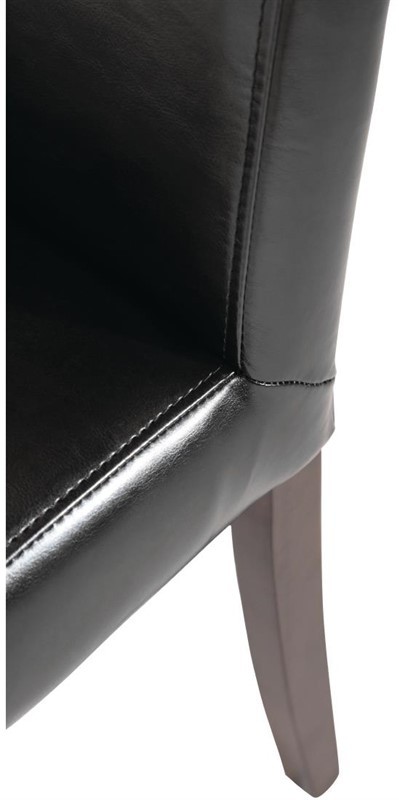  Bolero GF954 - Faux Leather Dining Chair Black (Box 2) 