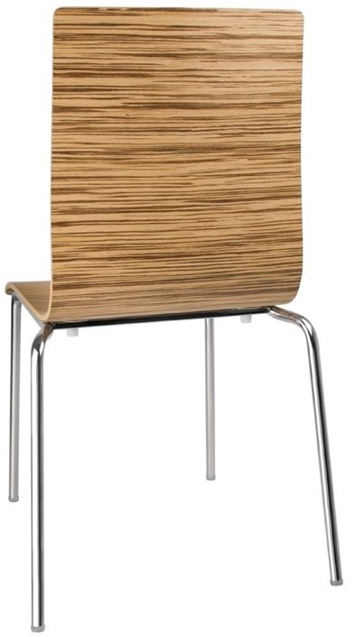  Bolero Square Back Side Chair Zebrano (Pack of 4) 