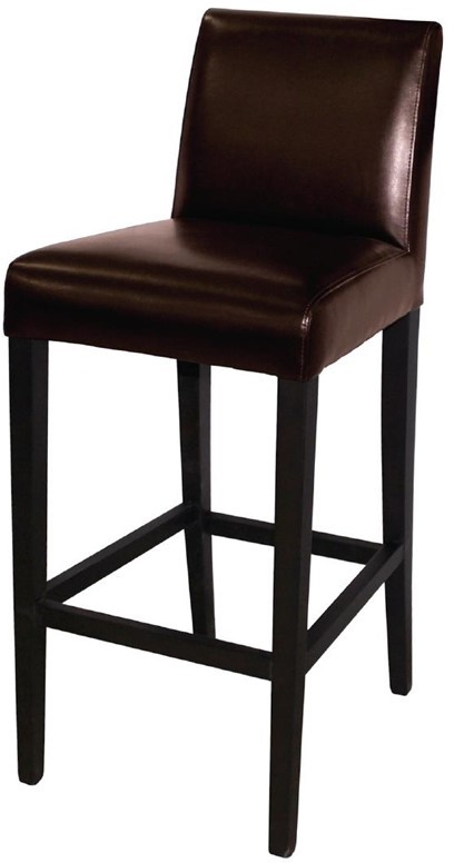  Bolero Faux Leather High Bar Stool Brown (Single) 