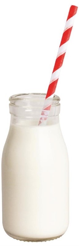  Olympia Glass Milk Bottle 200ml (Pack of 12) 