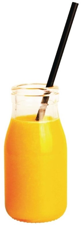  Olympia Glass Milk Bottle 200ml (Pack of 12) 