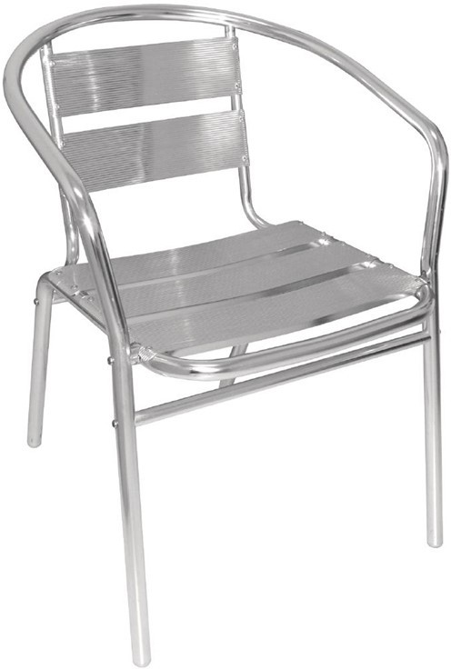  Bolero U419 - Armchair Alu. - 530x580x735mm (Pack 4) 