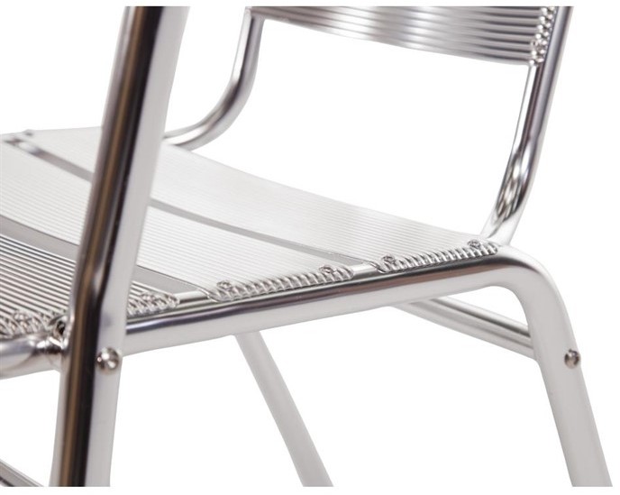 Bolero U419 - Armchair Alu. - 530x580x735mm (Pack 4) 
