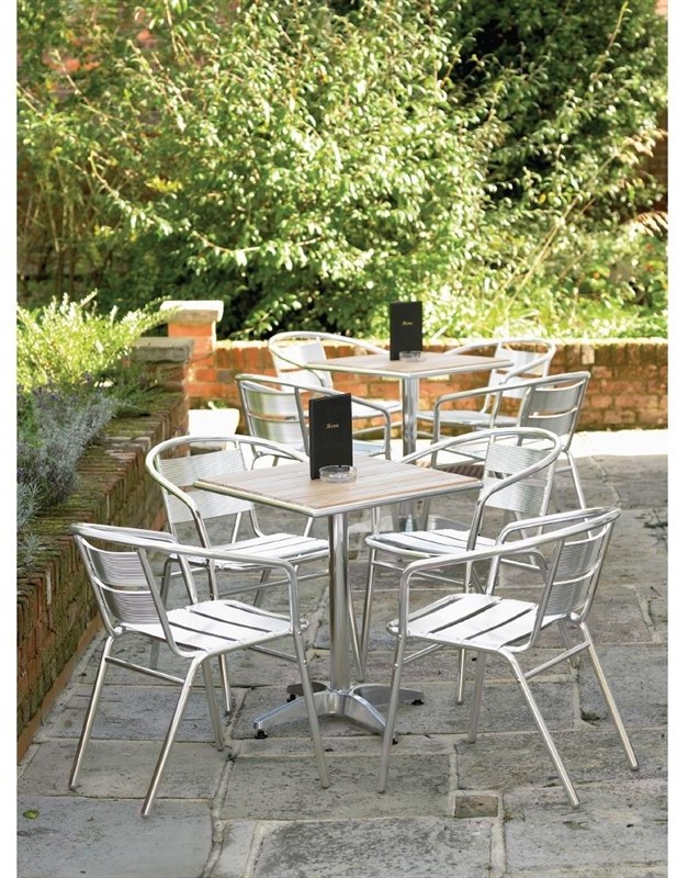  Bolero U419 - Armchair Alu. - 530x580x735mm (Pack 4) 