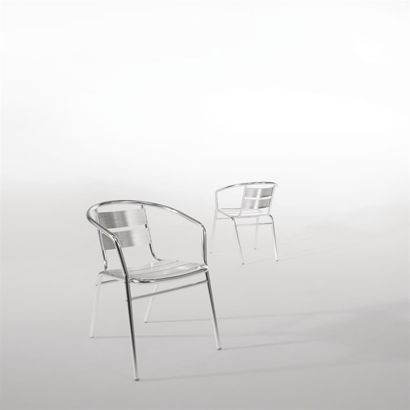  Bolero U419 - Armchair Alu. - 530x580x735mm (Pack 4) 