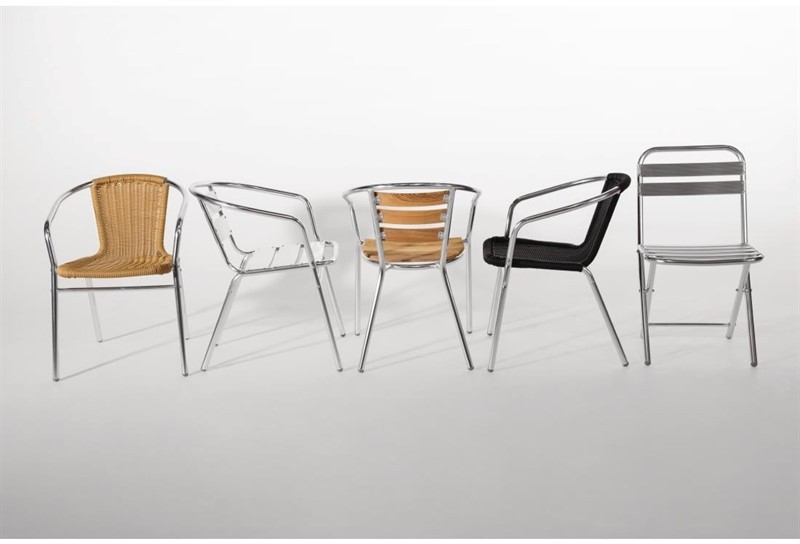  Bolero U419 - Armchair Alu. - 530x580x735mm (Pack 4) 