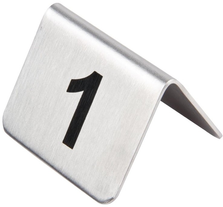  Olympia Stainless Steel Table Numbers 11-20 (Pack of 10) 