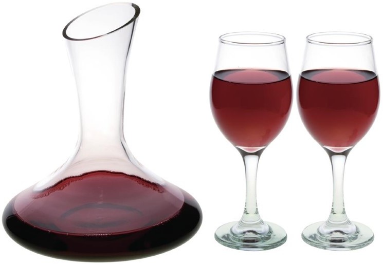  Olympia Curved Glass Decanter 750ml 
