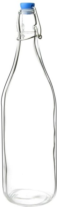  Olympia Glass Water Bottles 1Ltr (Pack of 6) 