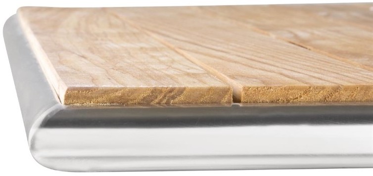  Bolero Square Ash Top Bistro Table 700mm (Single) 